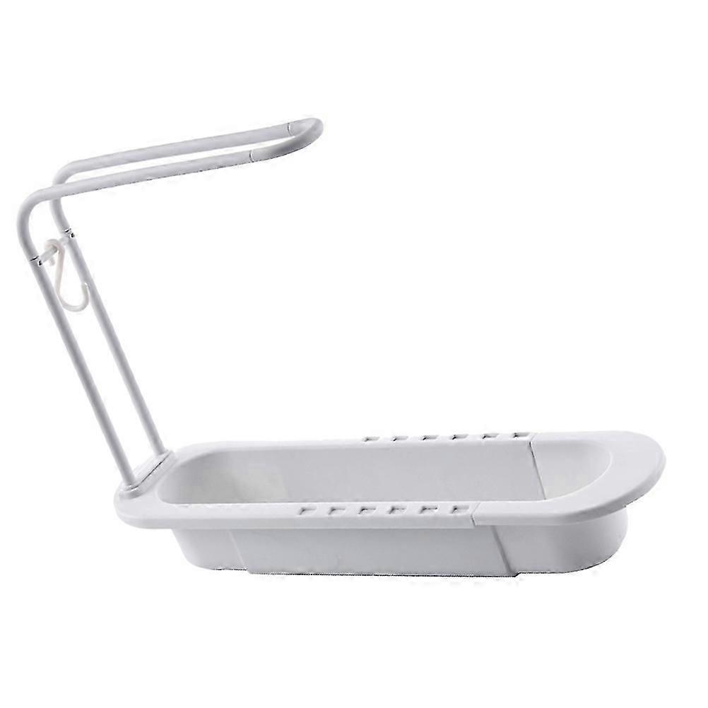 Expandable Storage Drain Basket for Kitchen Use 2Pcs Telescopic Sink Rack