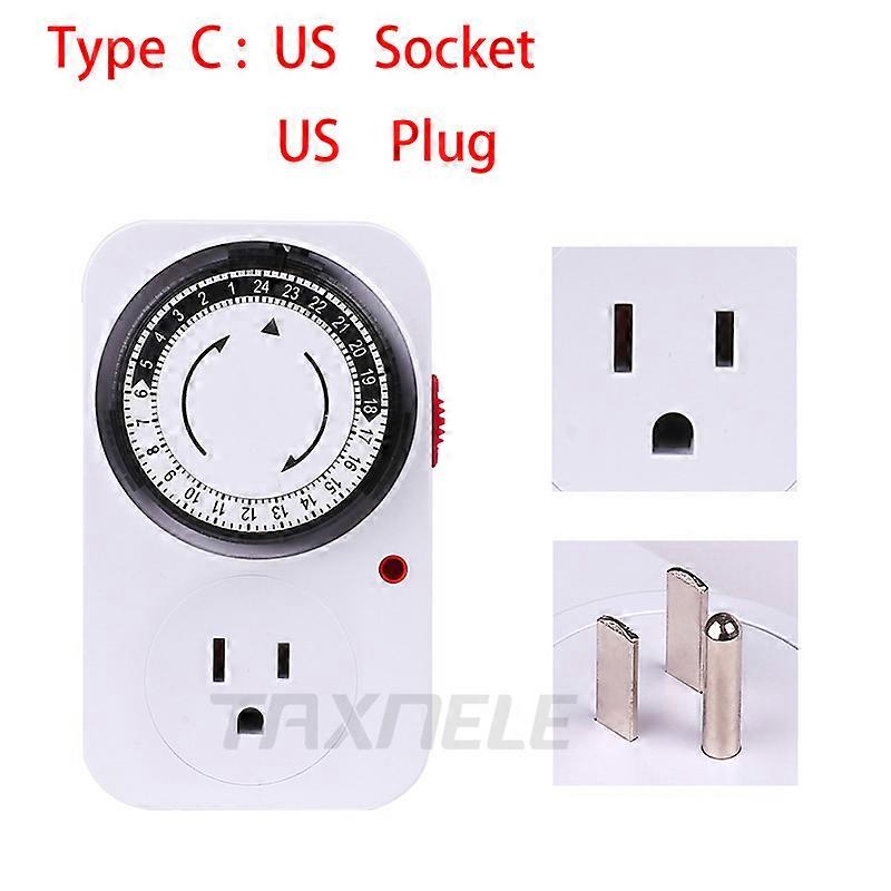 24 Hour Programmable Mechanical Timer Switch Universal Socket Timer 220V 16A Europe Plug EU Plug