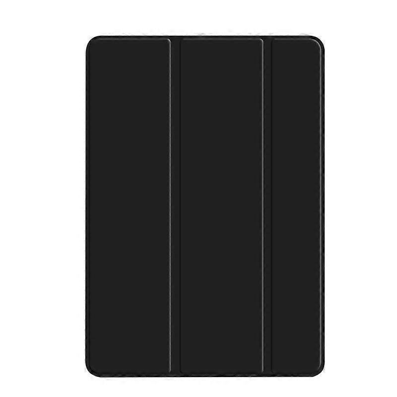 Stylish Case For Ipad 2/3/4 Black Tri-fold Soft Magnetic