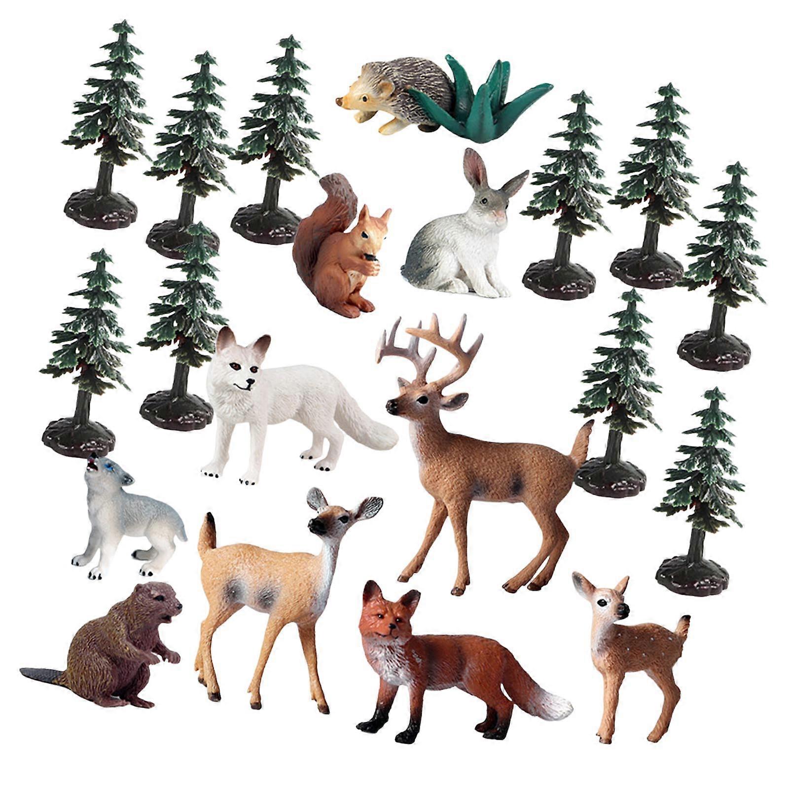 Variety Of Animal Models Set For DIY Projects Imaginative Play Enhancing Children Skills And Fun Multicolor