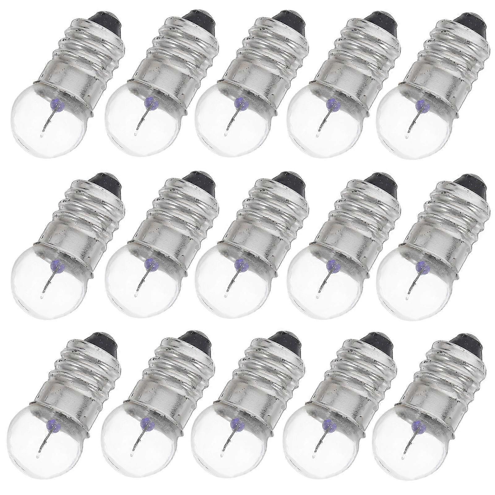 Handheld Flashlight Bulbs Small Screw Base for DIY Craft Use 20Pcs Pack