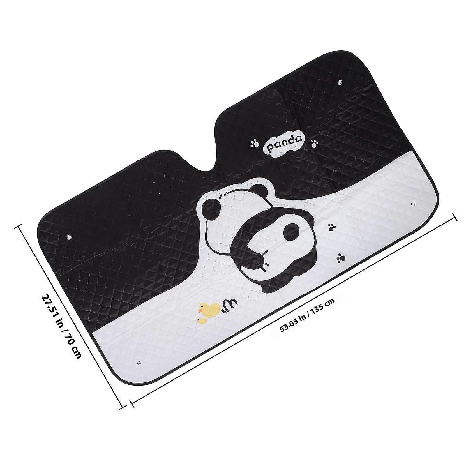 Car Windshield Sun Shade Delivering Sun Protection Cute Panda Pattern