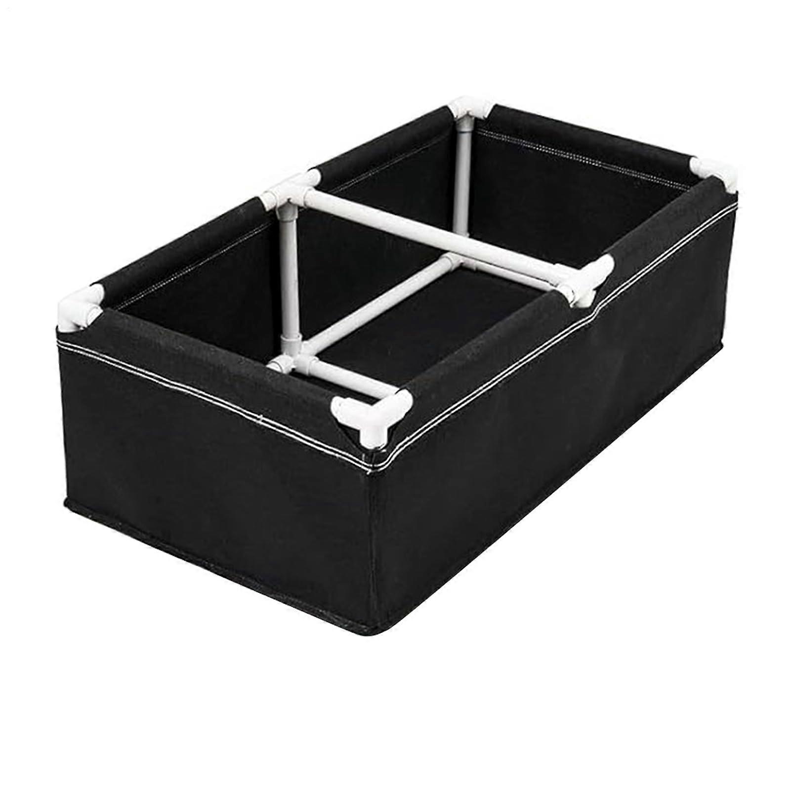 Fabric Raised Garden Bed with Frame, Breathable Rectangular Planter Box for Vegetables and Flowers