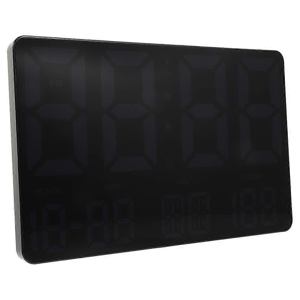 Wall Clock Digital Large Display Humidity Detection Office Use Rectangular Shape 9.8×6.2×1.2in 1Pcs