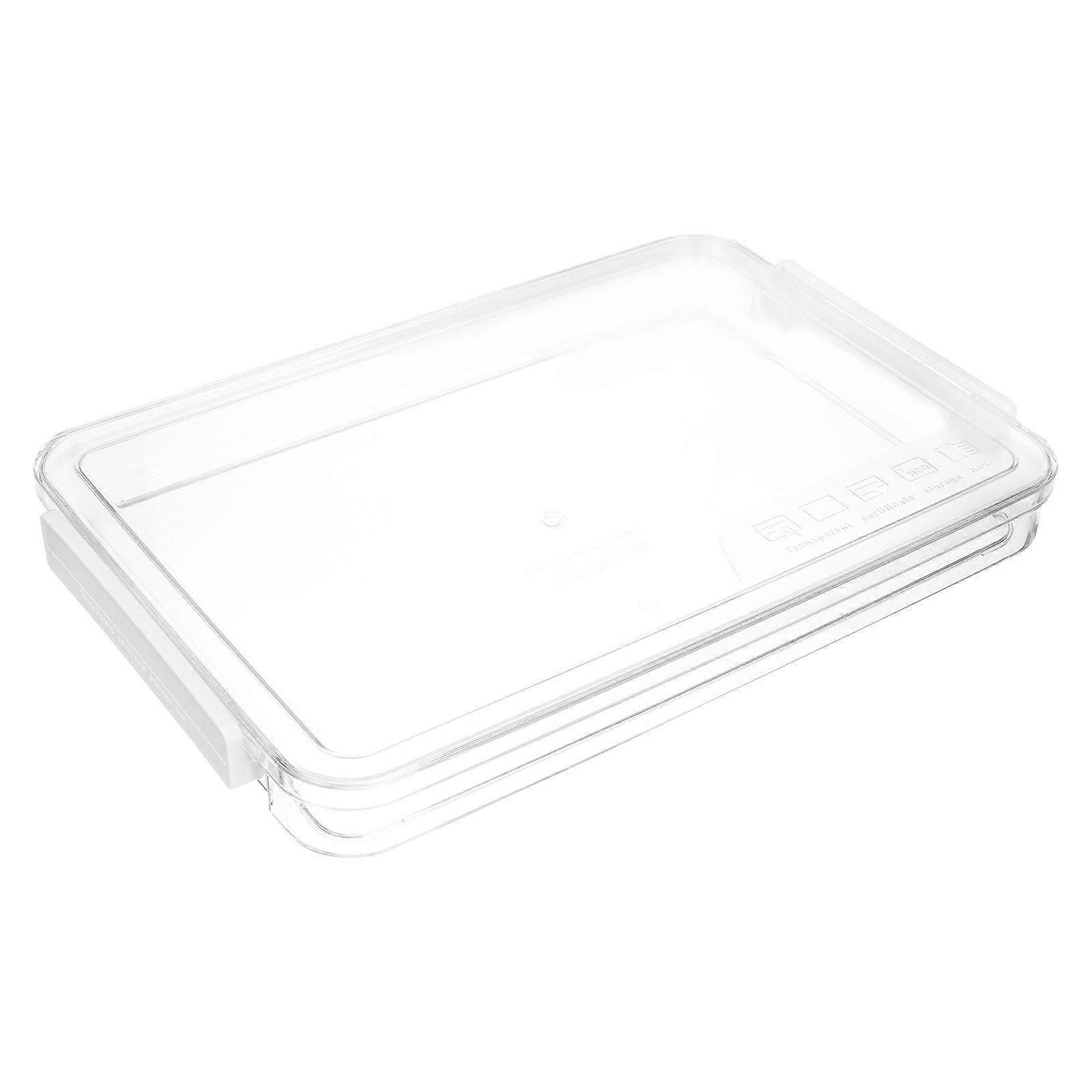 Multi-Functional Files Document Box Transparent for Storage Organizer