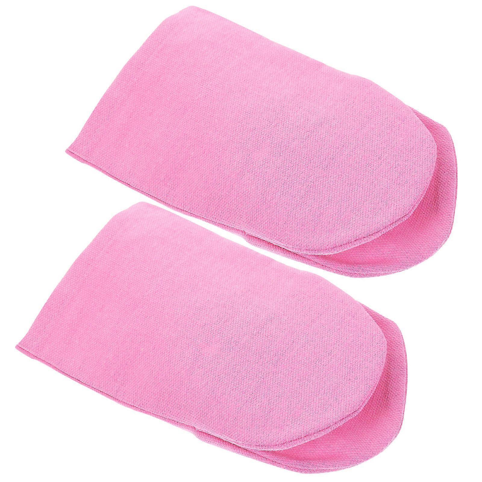 Pink Canvas Hand Puppet DIY Hand Puppet for Decor 2Pcs Open Mouth