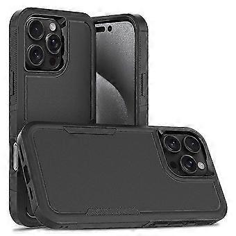 Zakup hurtowy kompatybilny z etui 2 w 1 na iPhone'a 16 Pro PC + TPU odporna na wstrząsy obudowa na telefon 2025