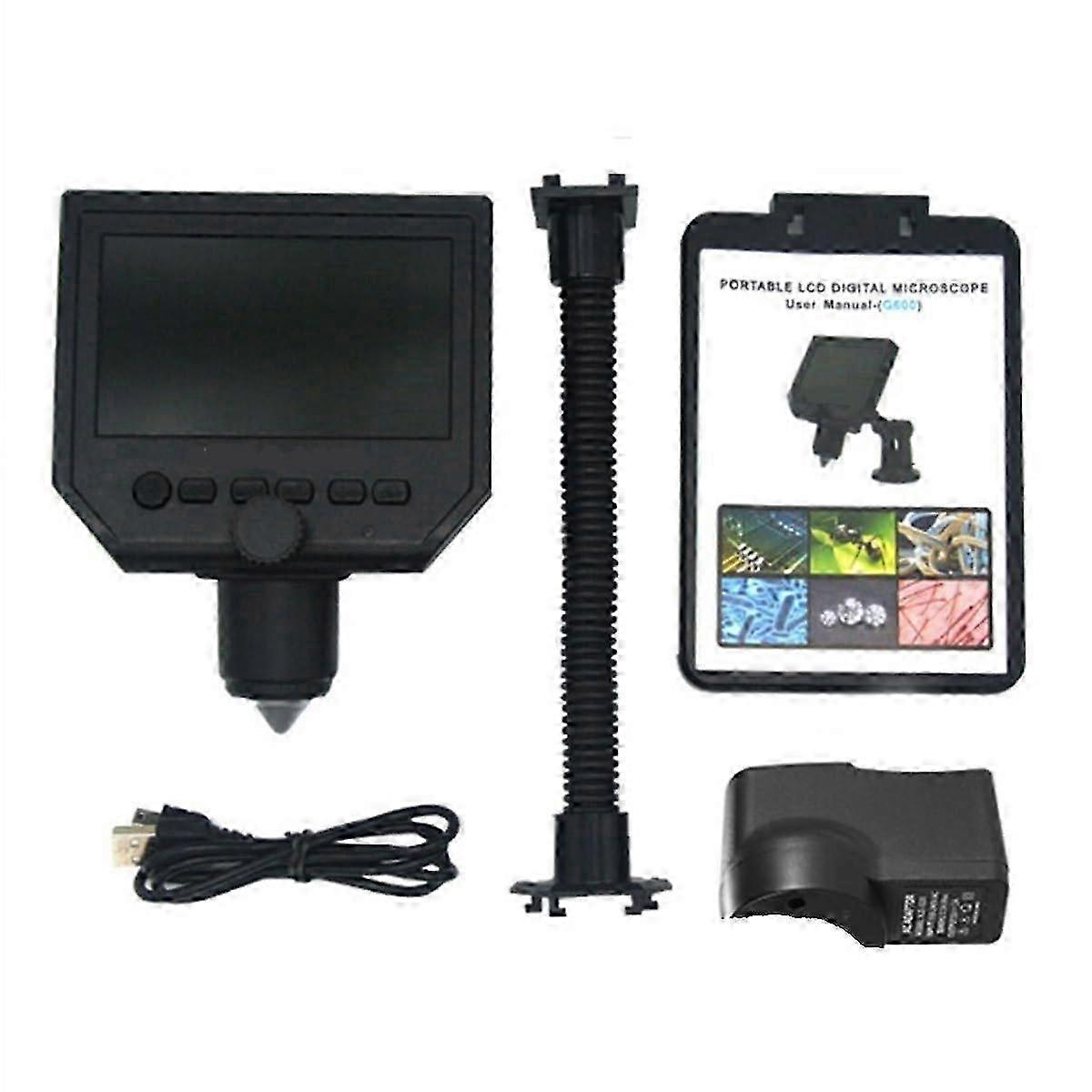 Microscope Accessory Kit 600X 3.6MP Digital Microscope LED Magnifier for Mobile Phone 25-26