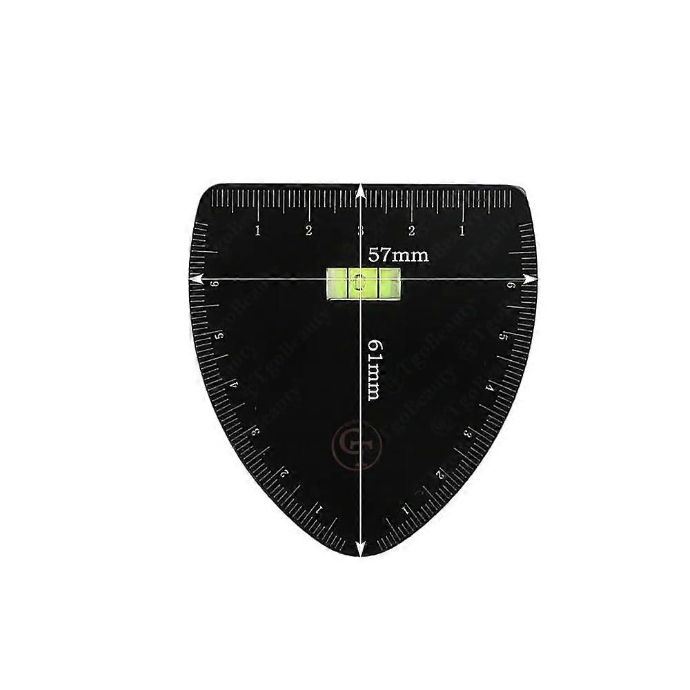 Aluminum Alloy Eyebrow Mapping Tool with Adjustable Design Ruler for Precise Symmetrical Brows