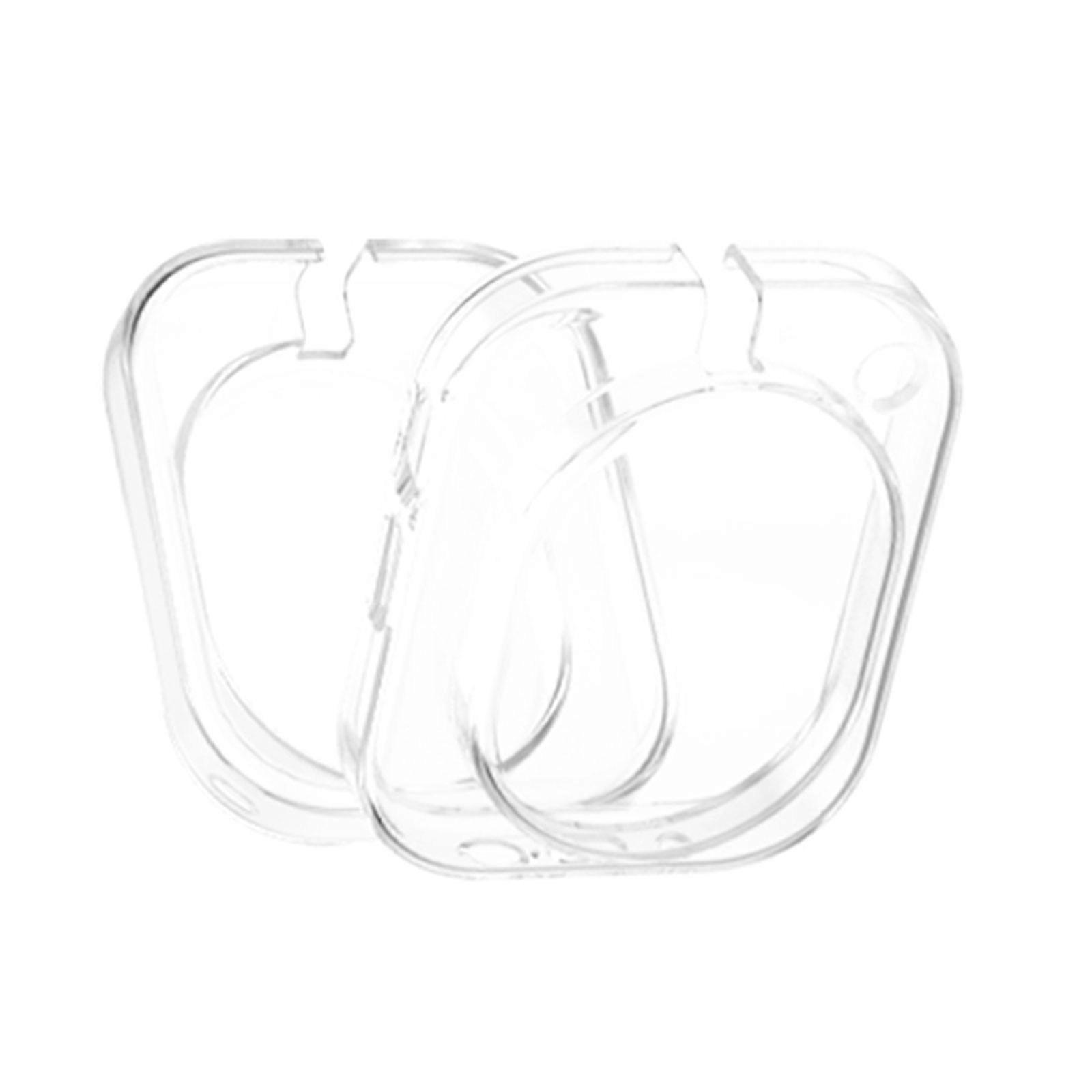 Full Coverage Protective Shell for Headphone(1) Earbuds Shell Shock Absorbent Scratch Resistant Safety Cover 2pcs  transparent