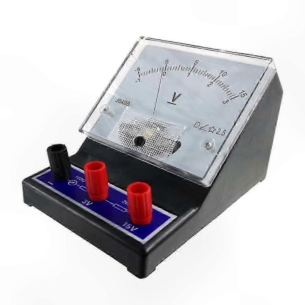 Analog Panel Voltmeter with Mechanical Pointer for DC Voltage Monitoring -5-15V Range