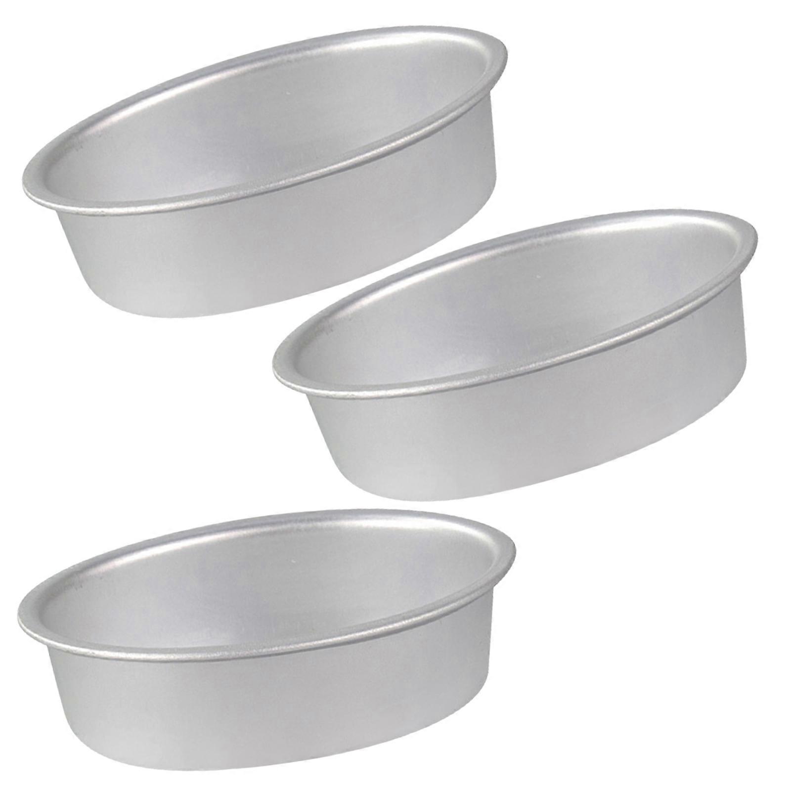 Non Stick Oval Cheesecake Pans for Baking Egg Shaped Cake Molds 3Pcs