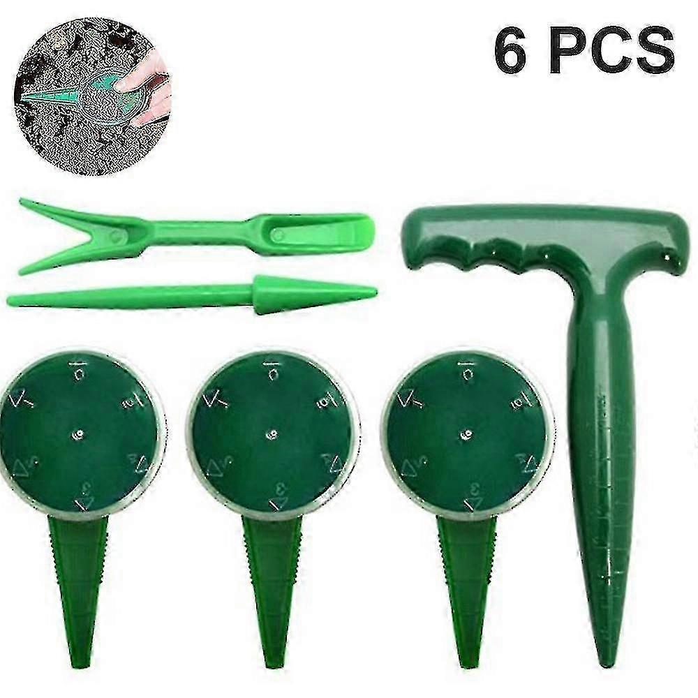 2026 6pcs Garden Tools Planter Seedling Transplanter Hole Puncher