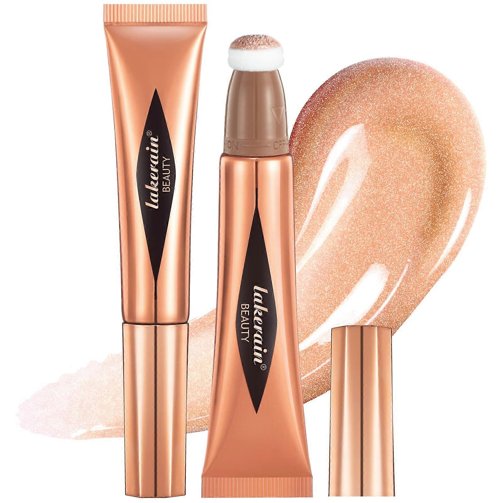 Liquid Highlighter Stick Waterproof Long Lasting Smooth Blendable Face Makeup Wand 04#