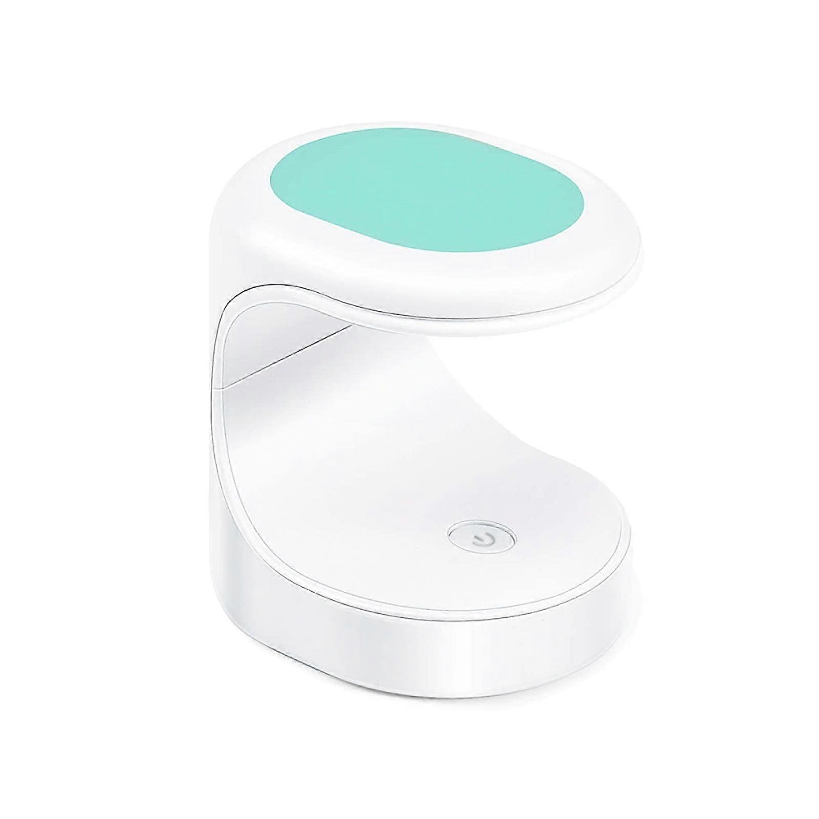 Mini LED Nail Lamp USB Powered Single Finger Gel Curing Dryer with OneButton Control Green