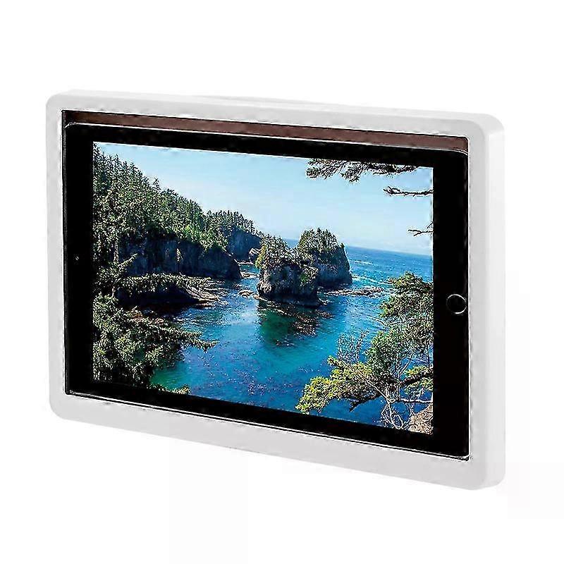 Waterproof Tablet Holder with Touch Control, AntiFog Screen, NoDrill Wall Mount for Bathroom