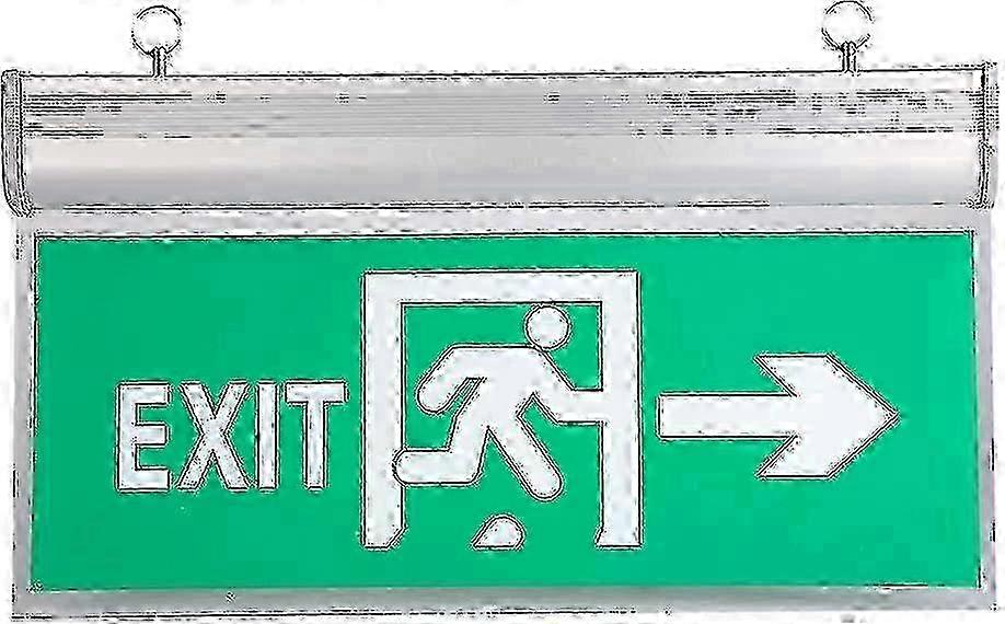 LED emergency exit sign 110-220V with high brightness display