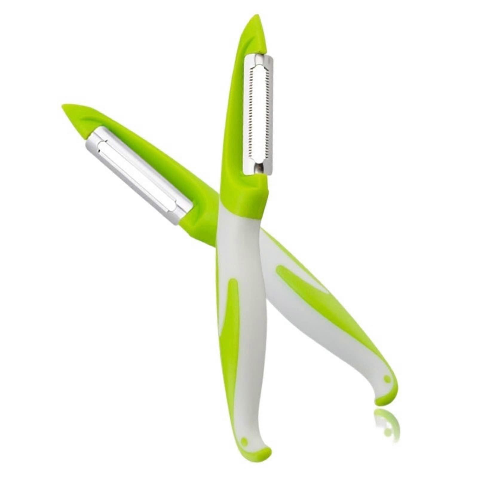 Vegetable Peeler with Ergonomic Curved Handle, Durable Stainless Steel Blade for Quick Slicing