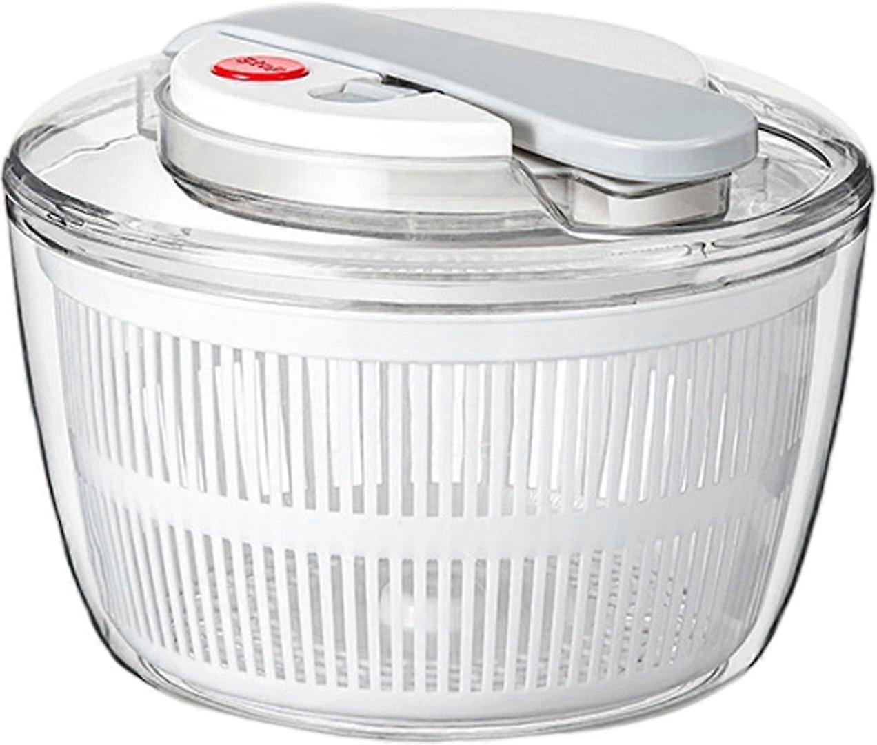 Large Capacity Salad Spinner Vegetable Dryer with Lid Speed Spin Dry and Easy Stop Button