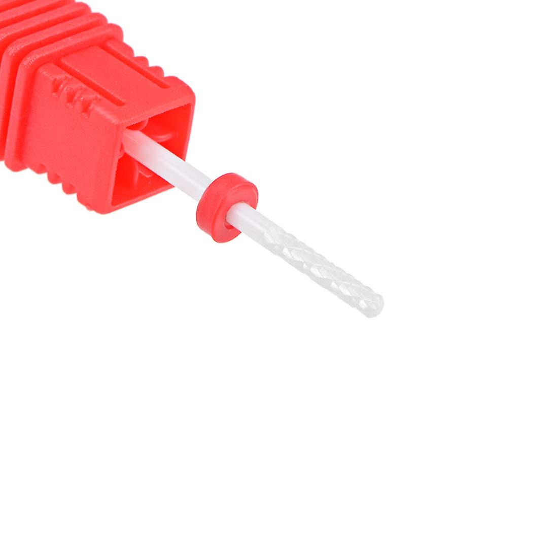 Ceramic Nail Drill Bit 3/32 Inch Fine Grit for Efficient Gel Removal and Precise Nail Shaping