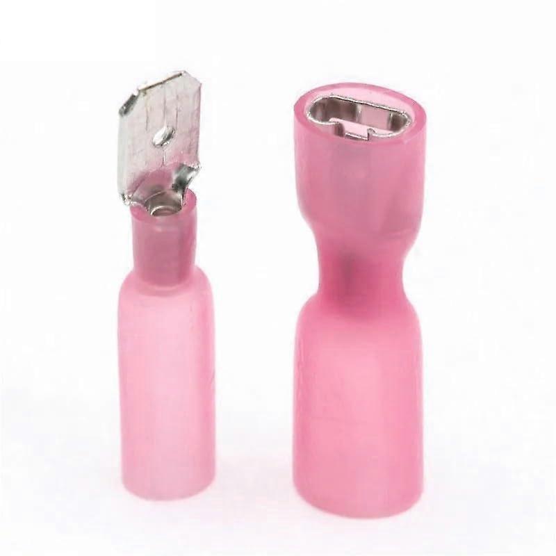 40pcs Red Spade Heat Shrink Wire Connectors Waterproof Electrical Crimp Terminals