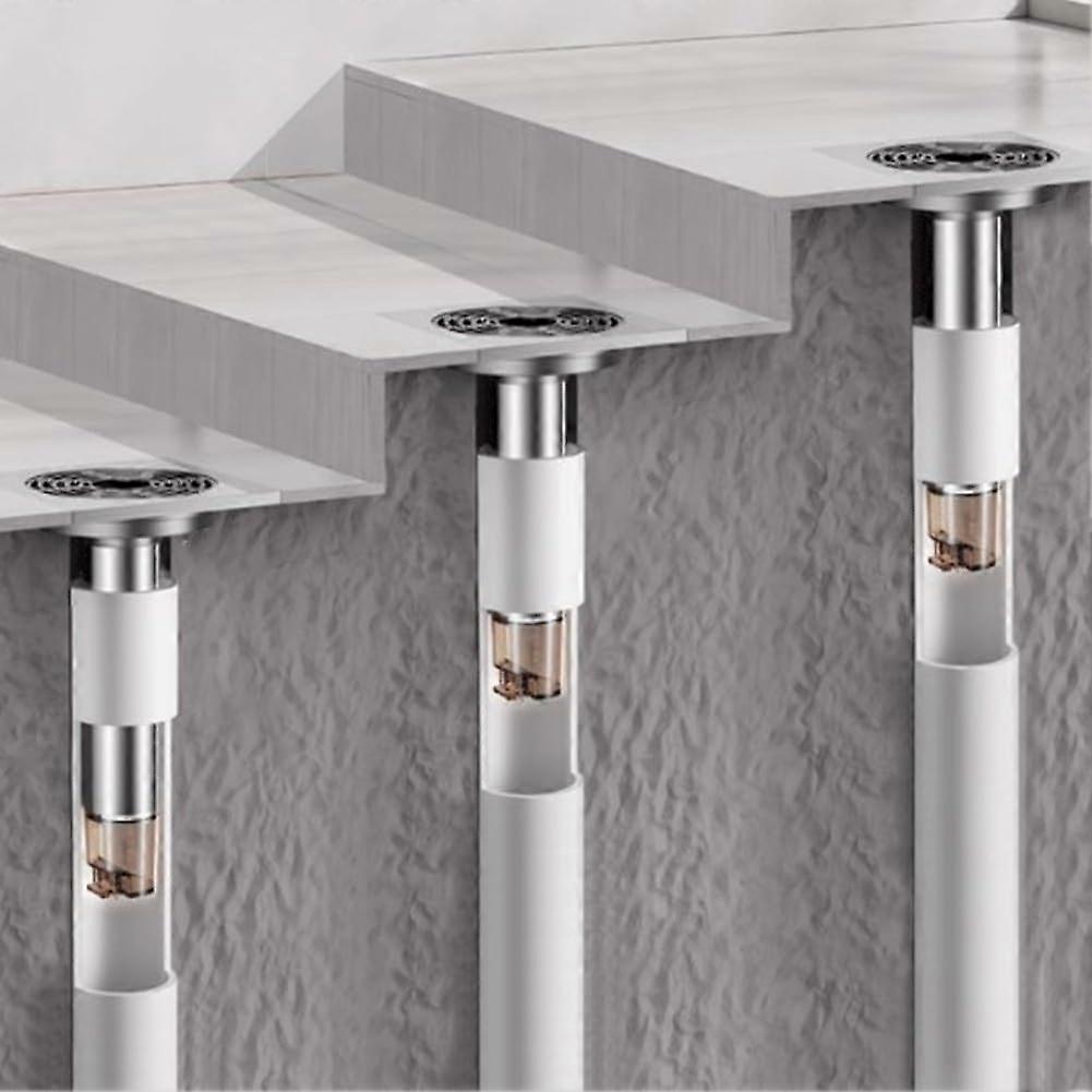 Stainless Steel Floor Drain Core with Adjustable Pipe, Backflow Prevention Insert for 2758mm