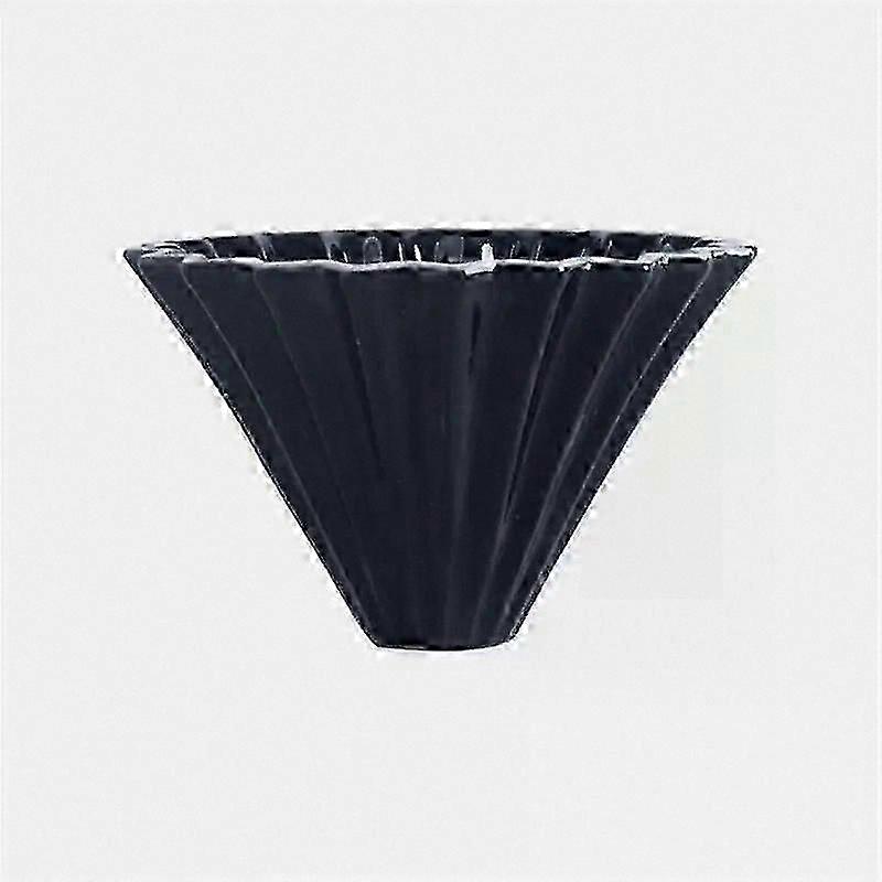 Handmade Ceramic Pour Over Coffee Dripper Flower Shaped Filter Funnel for Home Brewing