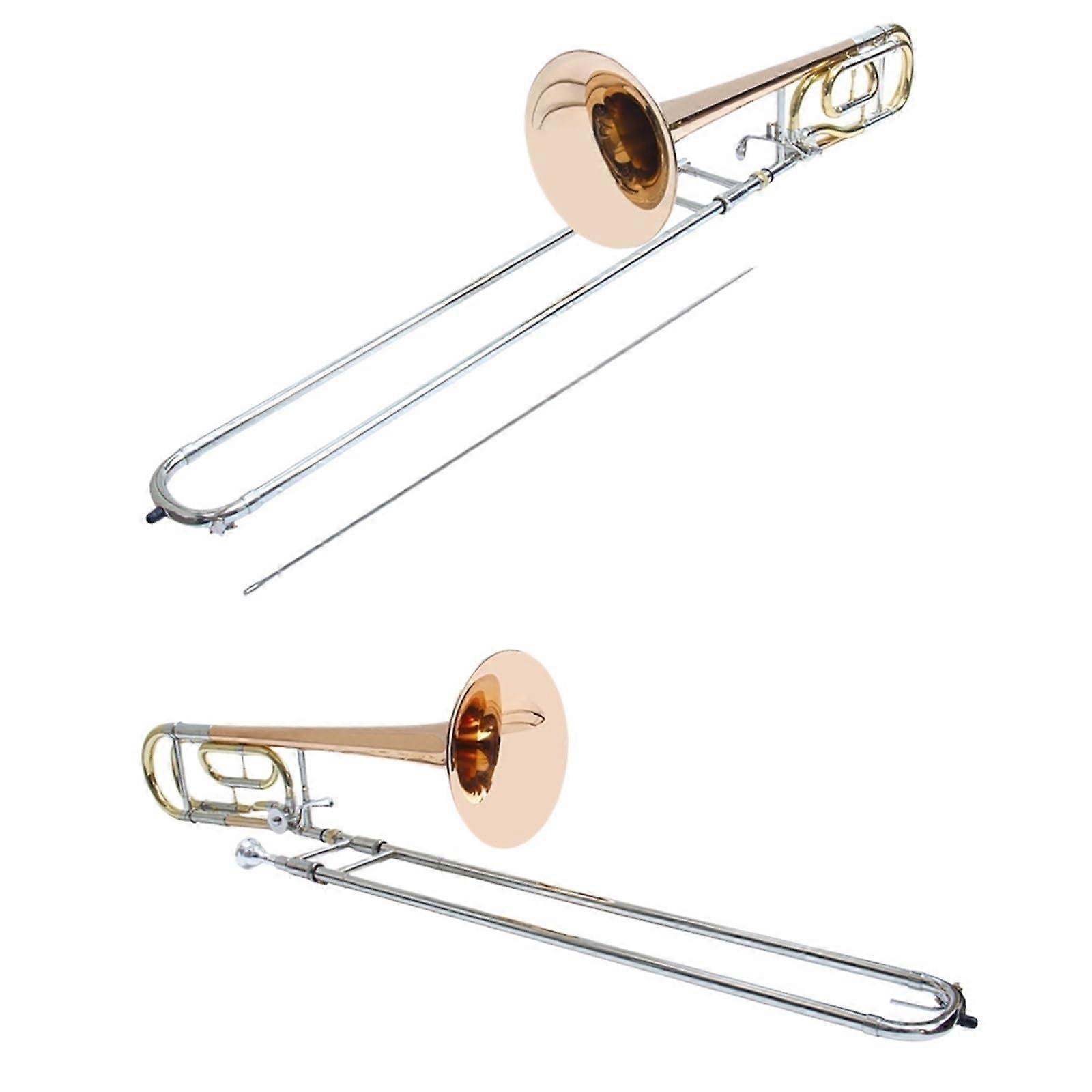 Beginner Tenor Trombone B Flat F Key with Cupronickel Slide Clear Tone Easy Playability