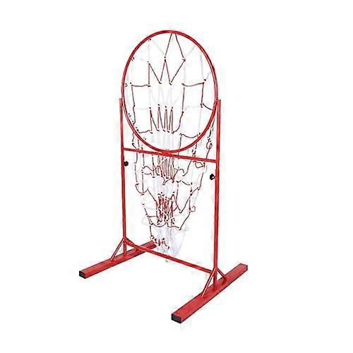 Basketball Passing Trainer with Adjustable Height and RustResistant Design for Team and Solo Practice