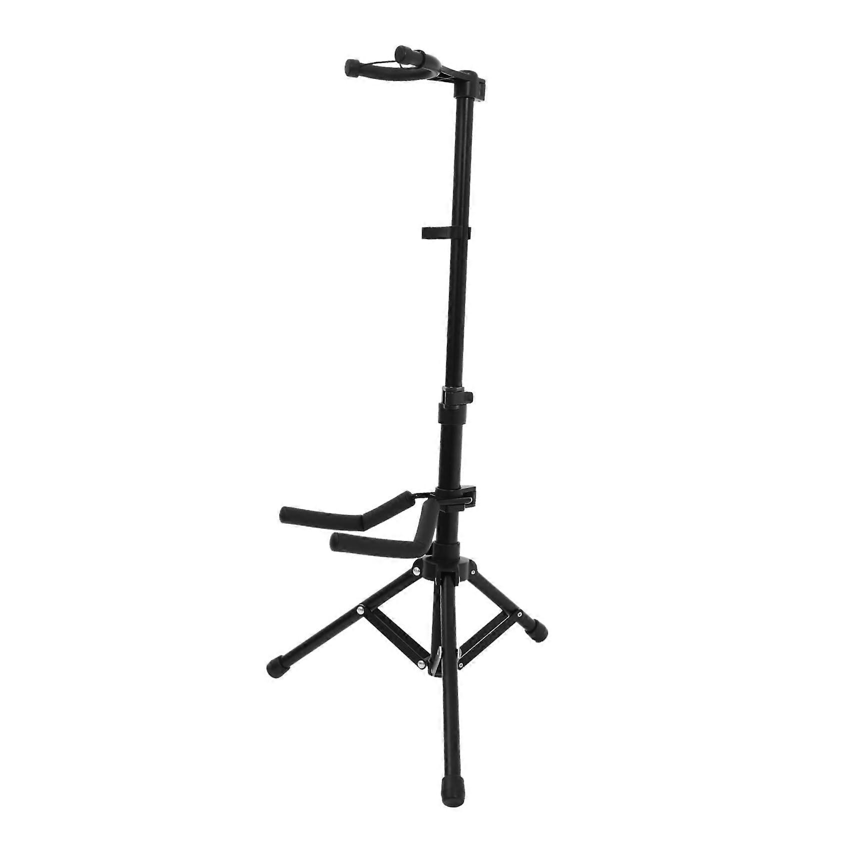 Foldable Violin Stand with SelfLocking Holder and Adjustable Height for Travel and Storage Black