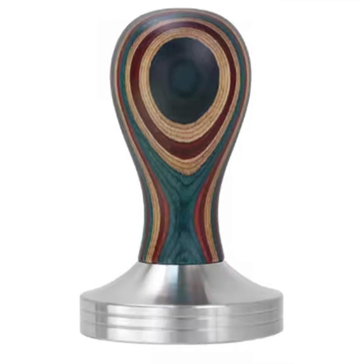 Tamper compatible for Coffee 58mm Stainless Steel Colorful Wood Tools