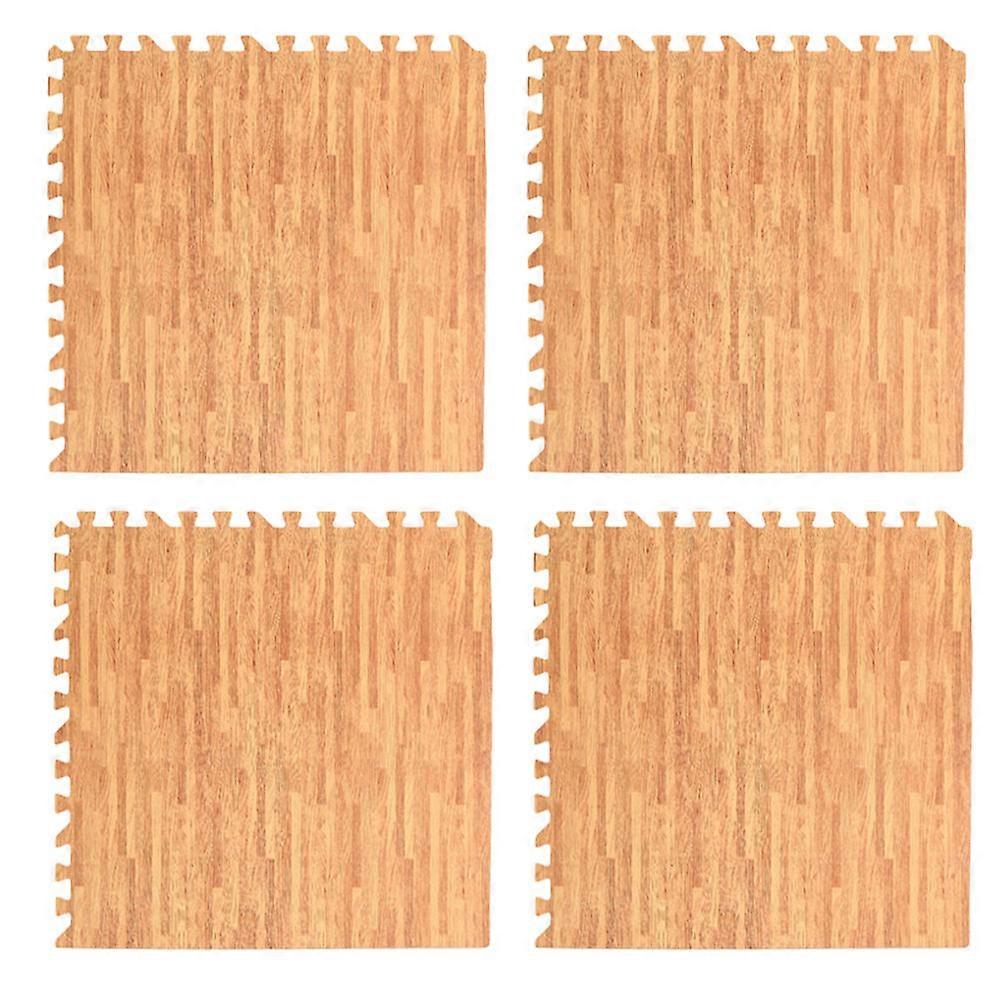 Brown Eva Mat 8Pcs Interlocking Foam Mat for Gym Exercise Use