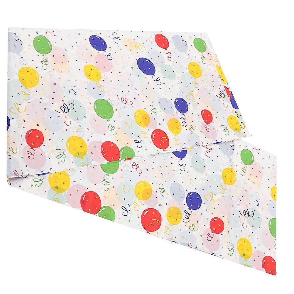 Party Balloon Tablecloth Plastic Tablecloth for Party 2Pcs Rectangular