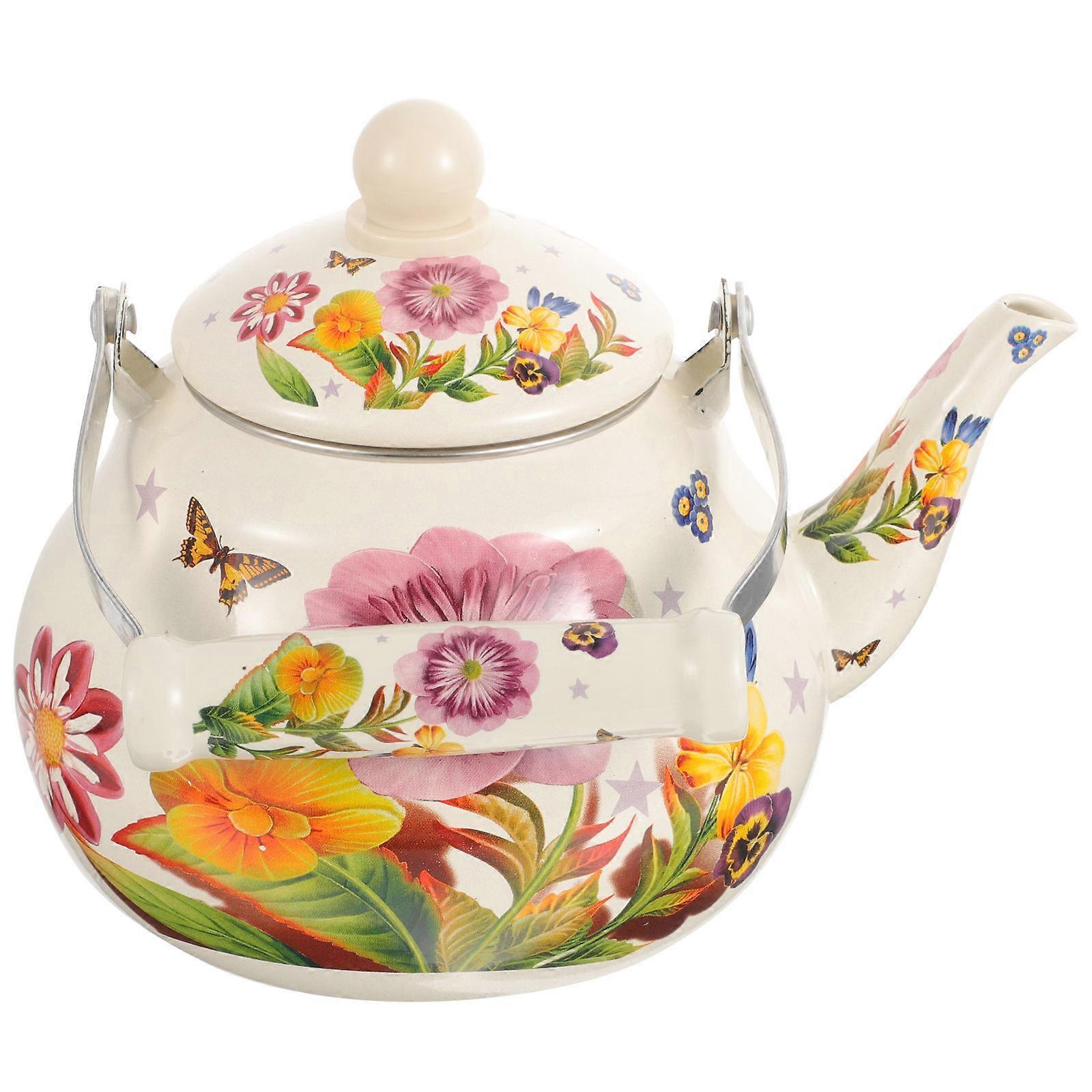 Handheld Ceramic Teapot Pear Shaped for Storage Use Material