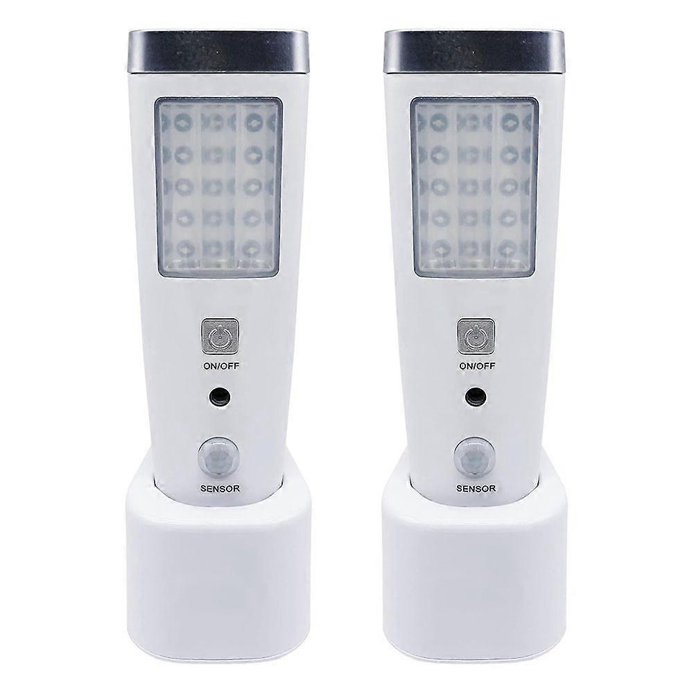 4 in 1 Motion Sensor Wall Light, Power Off LED Night Light Flashlight, Rechargeable Emergency Flashlight EU Plug