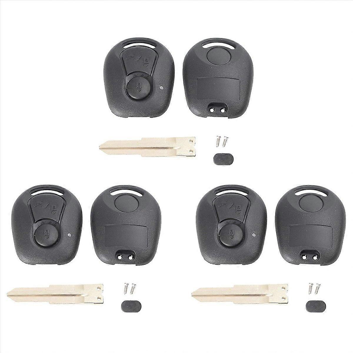 2 Buttons Remote Key Shell for Actyon Uncut Blade Key Fob Cover Case Replacement