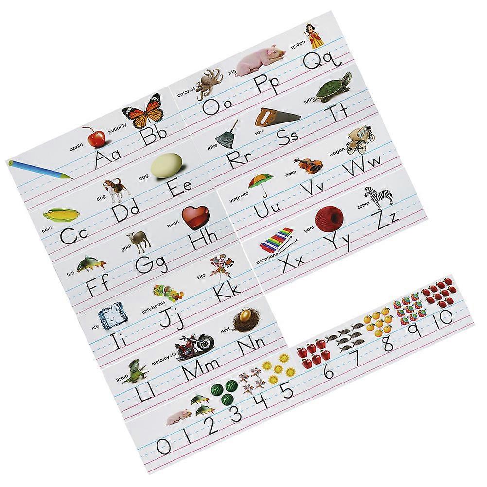 Numbers Teaching Props Arabic Numerals Cards for 1Set Kids Playing
