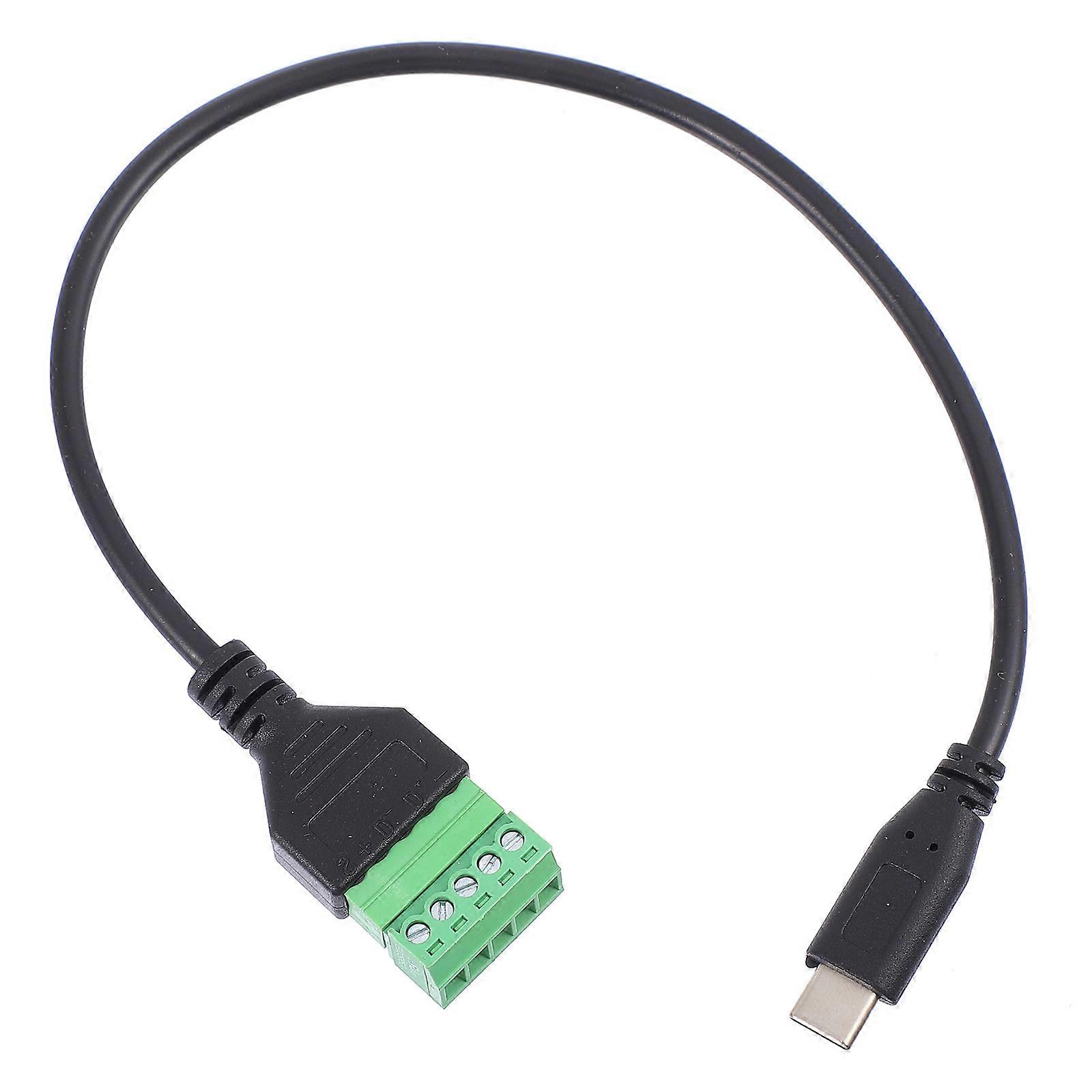 Type-C Screw Terminal Charging Data Cable for Phone Use