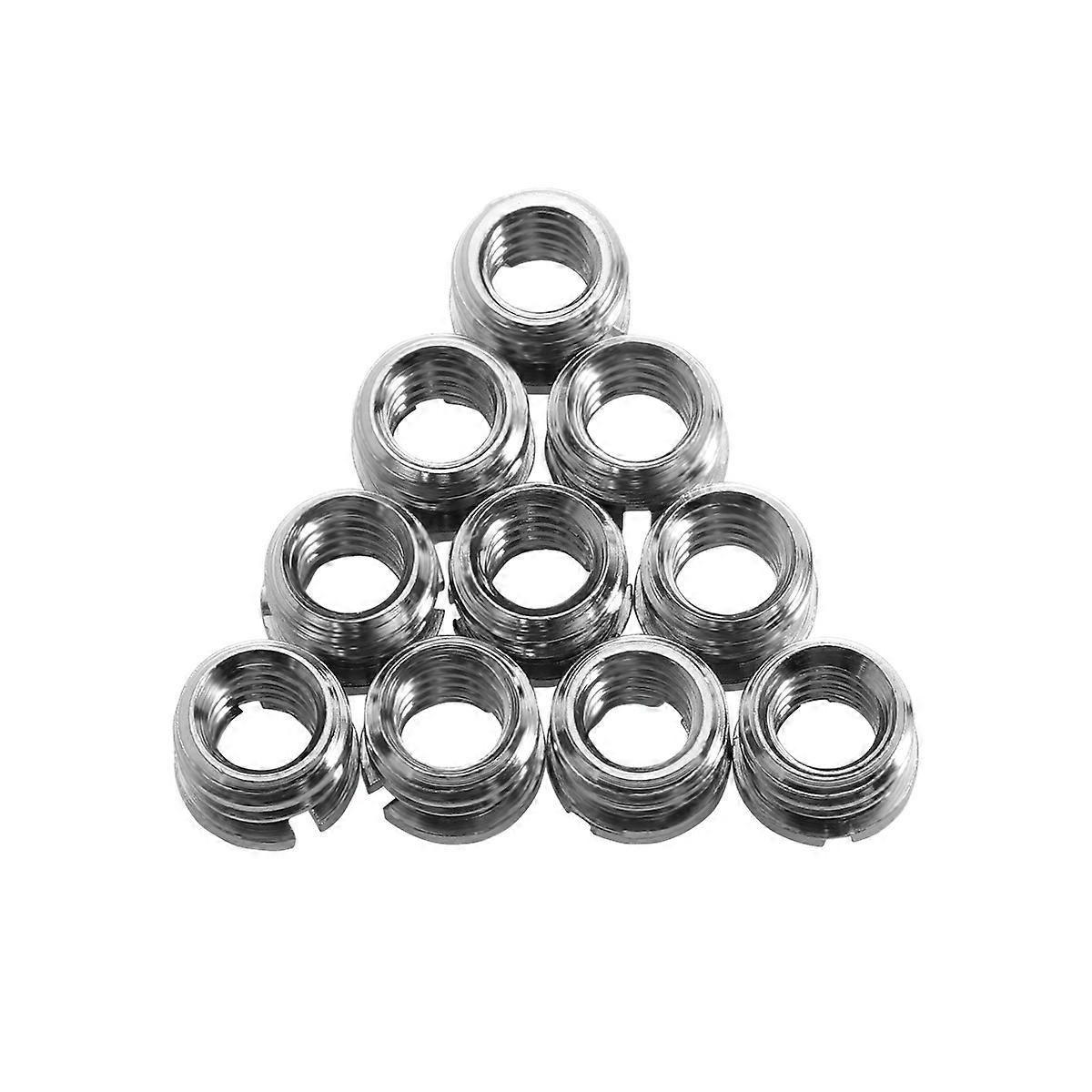 Silver Tripod Screw Adapter Conversion Nut for Connecting 10Pcs