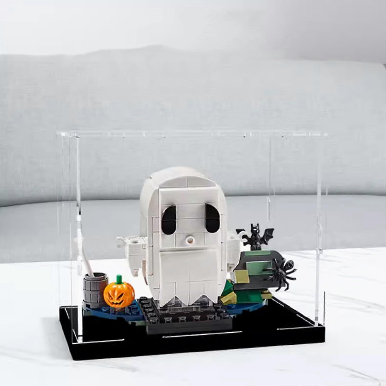 40351 Halloween Ghost Clear Acrylic Display Case Dustproof Protective Box for