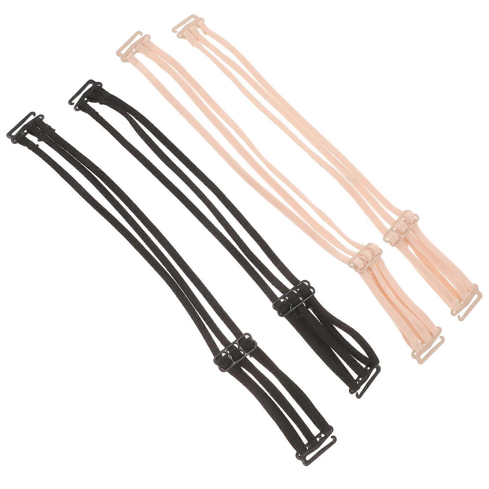 Bra Straps Replacement 2Pairs Elastic Detachable Straps for Bra Use