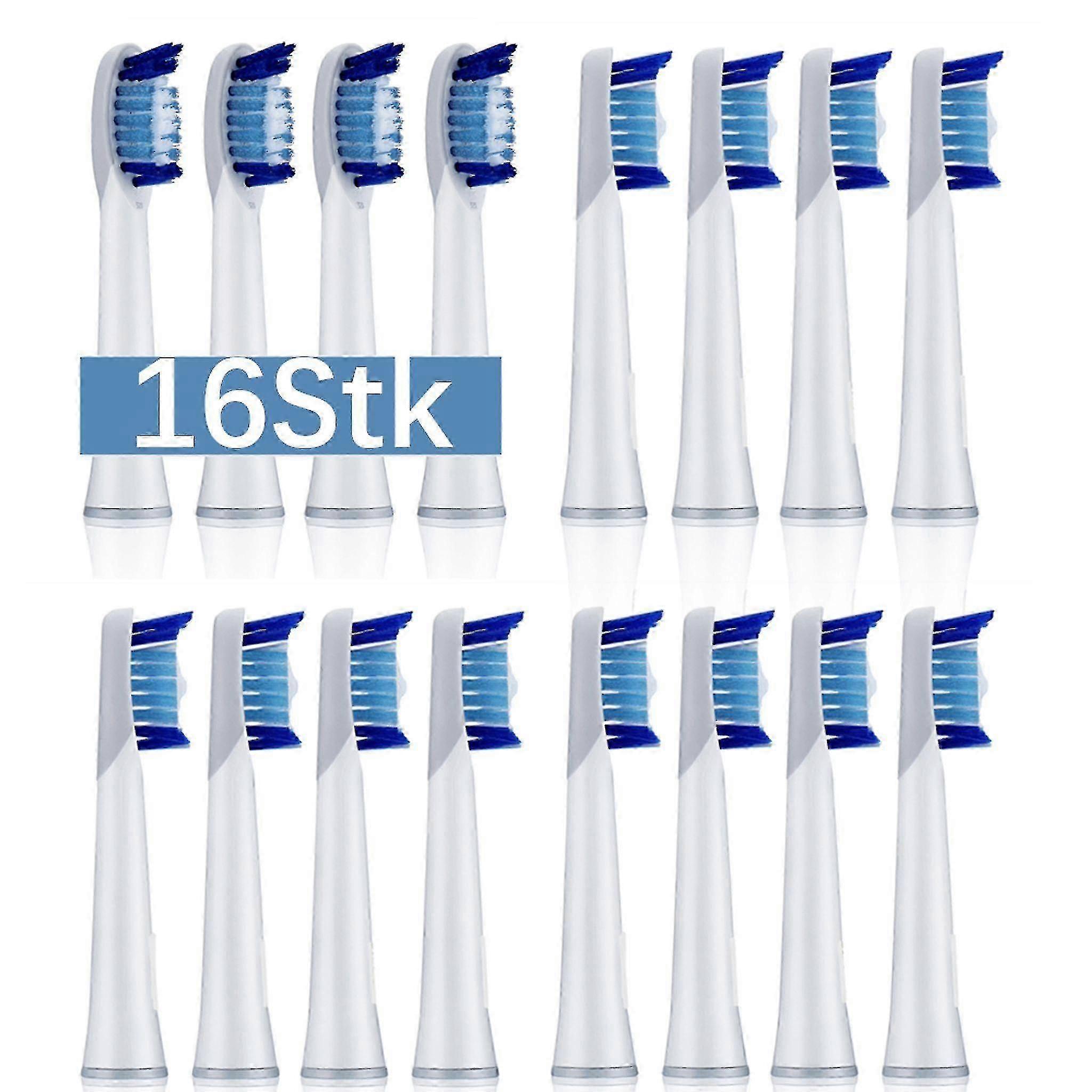 Sonic Toothbrush Attachment Replacement Heads - 16 Pack Soft Bristles Compatible