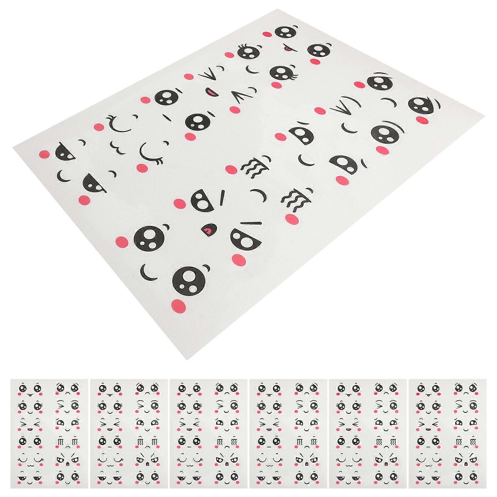 Cute Sticker Face Expression Stickers for Easter Decoration 10 Sheets