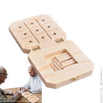 Pegboard for Finger Dexterity Wooden 9Hole Pegboard With Pegs Reactionary Speed Trainer Fine Motor Skills