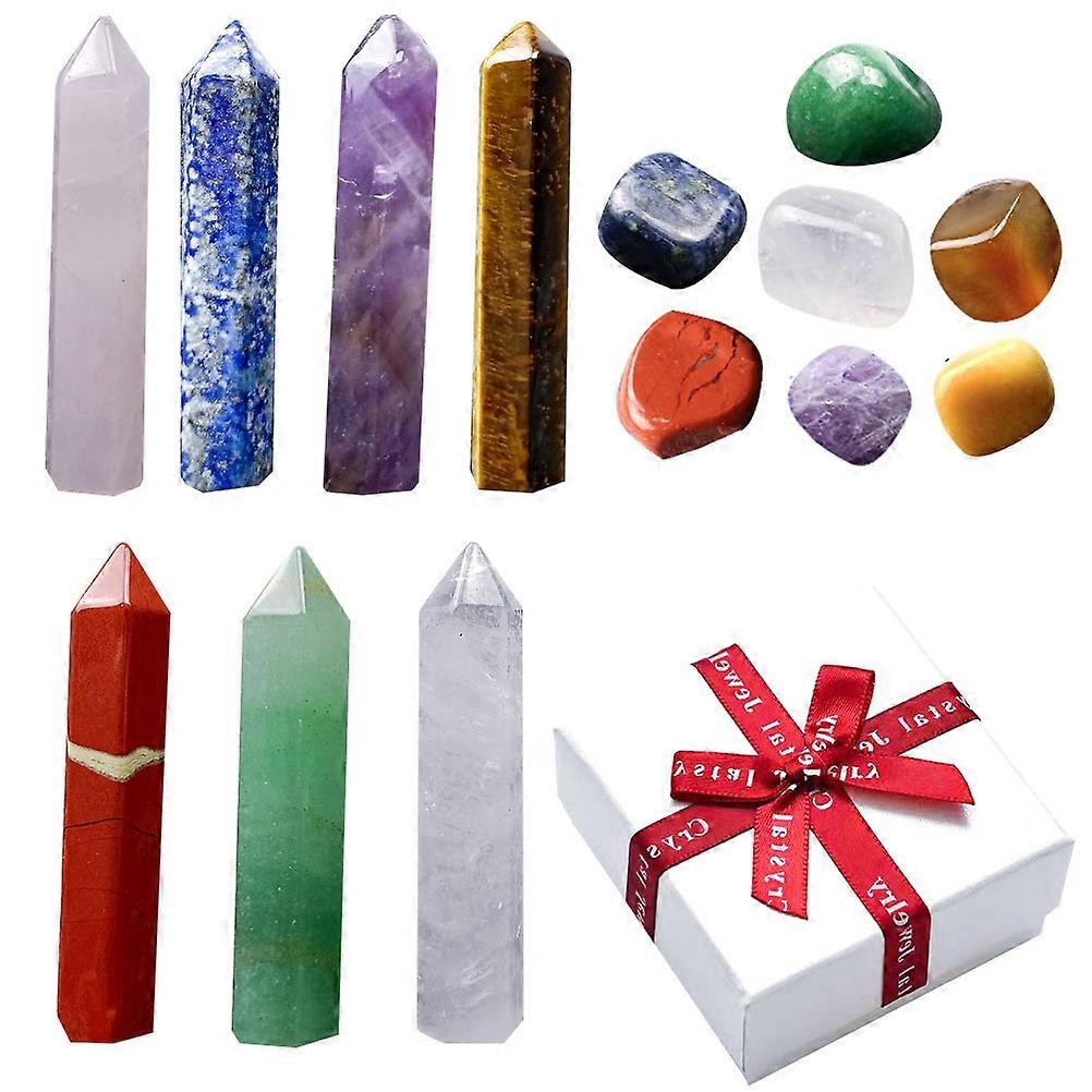 Decorative Crystal Stones Multi-Function Chakra Stones with 2Sets