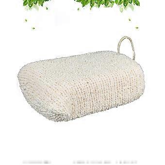 Exfoliating Bath Sponge Shower Brush for Body Cleaning with 1Pcs Beige Scrubber