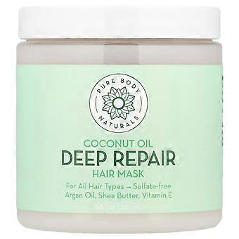 Pure Body Naturals, Coconut Oil Deep Repair Hair Mask, 8.8 fl oz (260 ml)