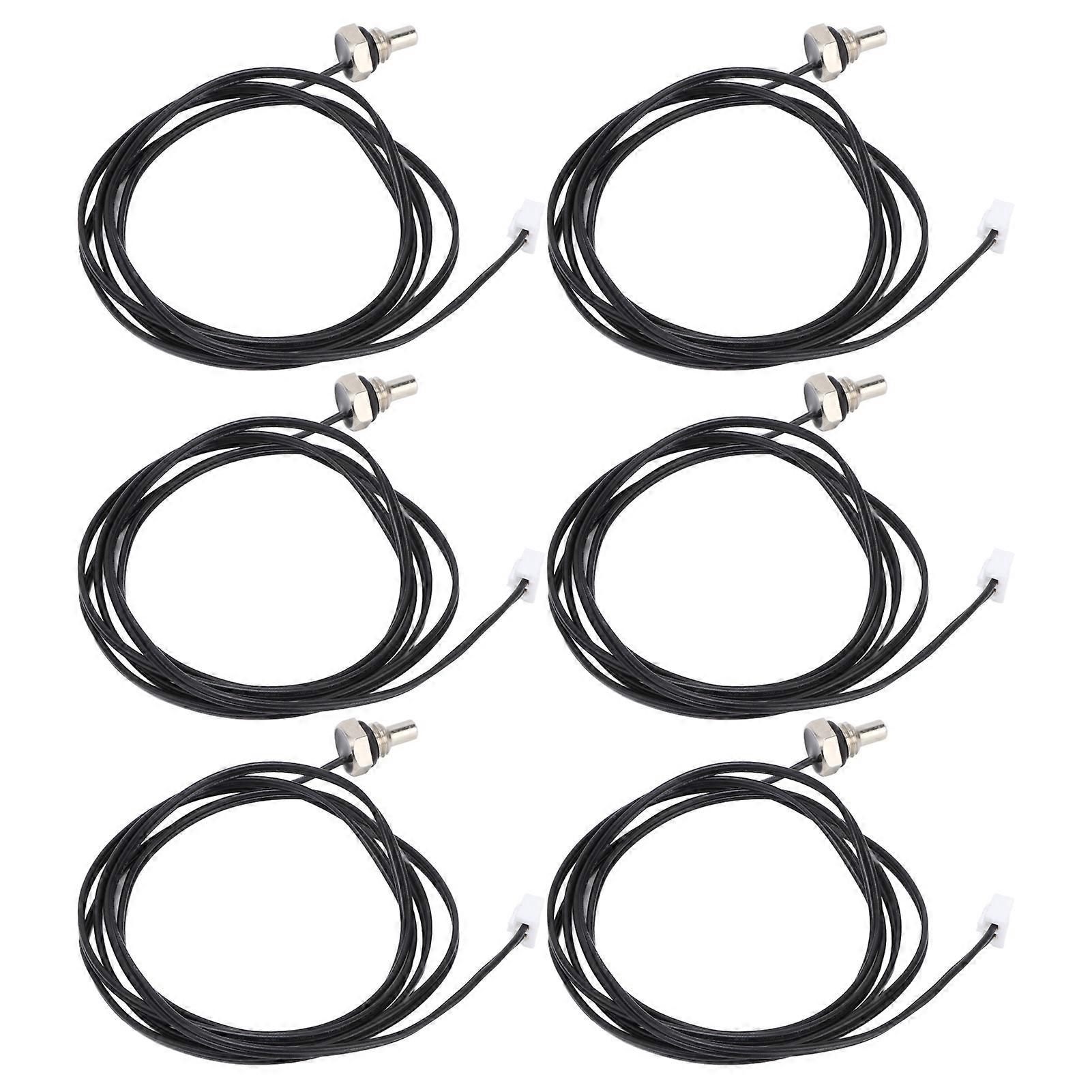 10Pcs Thermistor Sensor NTC Temperature Probe Hex Head 1 Meter Cable Length M8 Thread10K