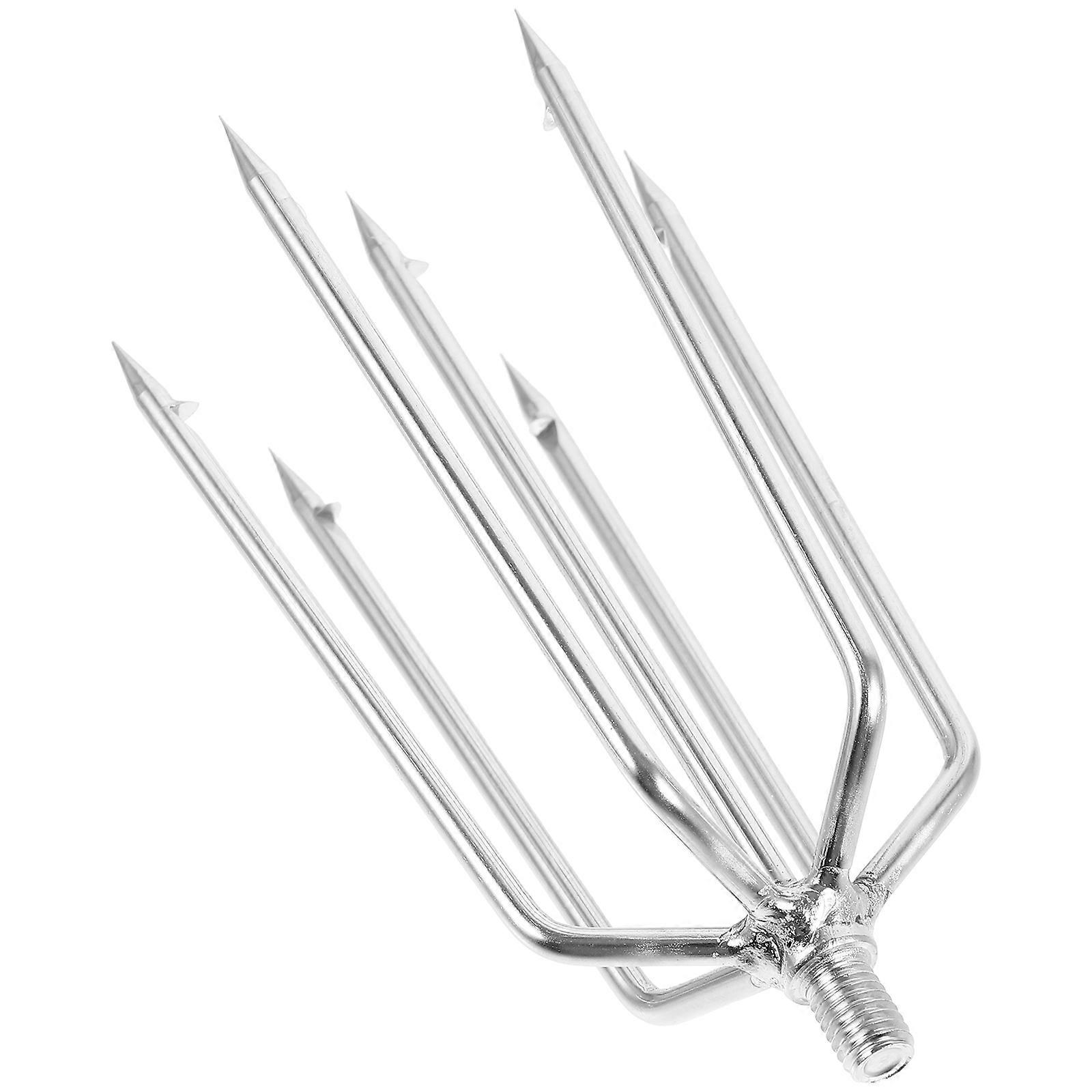 Multi-function Fishgig Prong Head Fish Fork Multi-use Fishing Catch Fork