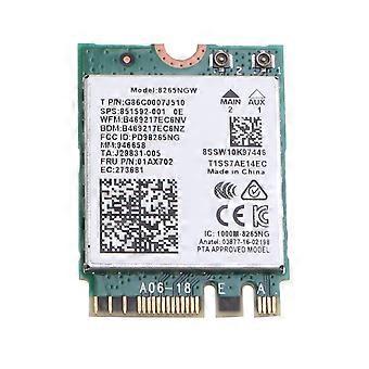 Dual-band 2.4G/5GHz trådløs netværksadapter til Intel 8265NGW Wireless-AC 8265 NGFF 802.11ac 867Mbps 2x2 MU-MIMO WIFI BT 4.2